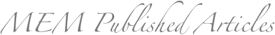  MEM Published Articles